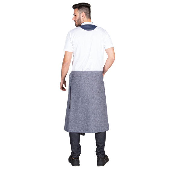 Avental francês com fivela, comprimento 70 cm, tecido LONETA UNIFORMES GARY'S 157700.