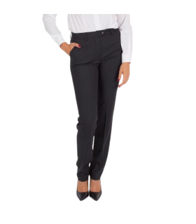 Pantaloni da donna con tasche, colore nero per uniforme da lavoro, in tessuto MAXIMA UNIFORMES GARY'S 205300.