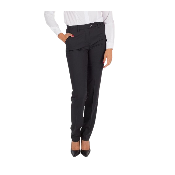Pantaloni da donna con tasche, colore nero per uniforme da lavoro, in tessuto MAXIMA UNIFORMES GARY'S 205300.