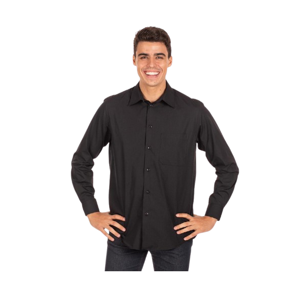 Chemise pour homme à manches longues avec poche sur la poitrine, en tissu popeline POP REDLINE UNIFORMES GARY'S 295000.