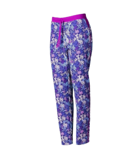 Women's pants with print and side stripe, made of antibacterial MICROFIBER fabric UNIFORMES GARY'S 703700.