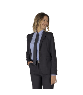 Americana de mulher de forro inteiro azul marinho, tecido TRIP UNIFORMES GARY'S 800018