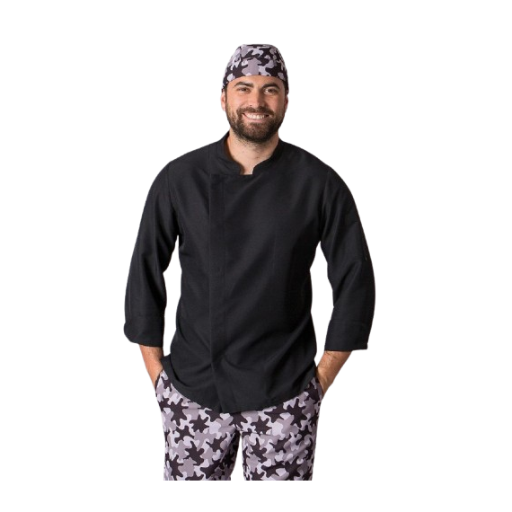Red Line kitchen jacket with front closure unisex MEJIA UNIFORMES GARY'S 943200