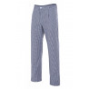 Checked chef pants with pleats and safety seam VELILLA Series 351