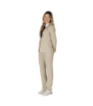 Americana da donna con 1 bottone e colletto a revers beige, tessuto X LINEN UNIFORMI GARY'S 800025