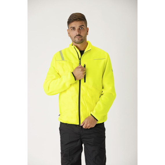 Jacke kombiniert mit thermogeprägtem Steppstoff | S7835 SPORT WORKTEAM