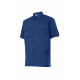 Camisa industrial de mangas curtas com 2 bolsos de remendo velilla