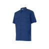 VELILLA Series 522 Short Sleeve Industrial Shirt with 2 Patch Pockets