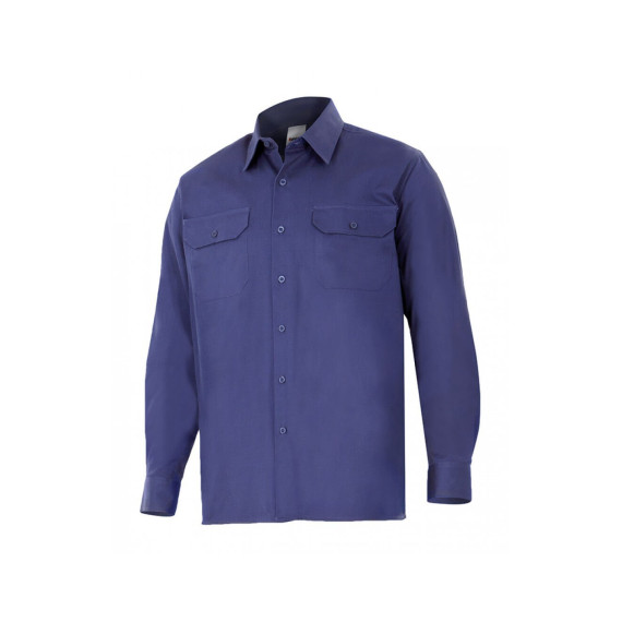 Long sleeve cotton shirt (Navy) Series 533