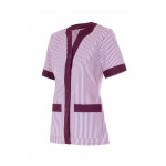 Semi-fitted short-sleeved striped jacket 579 Series