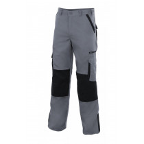 Pantalón bicolor multibolsillos con refuerzo de tejido Serie PLOMO