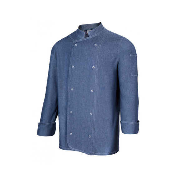 Küchenjacke Denim mit automatischer langer Sleeve-Serie 405207