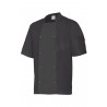 Short-sleeved chef jacket with collar VELILLA Series 405205