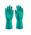 Chemical nitrile glove green flocked L33 cm SAFETOP CHEMICAL GREEN (12 pairs)