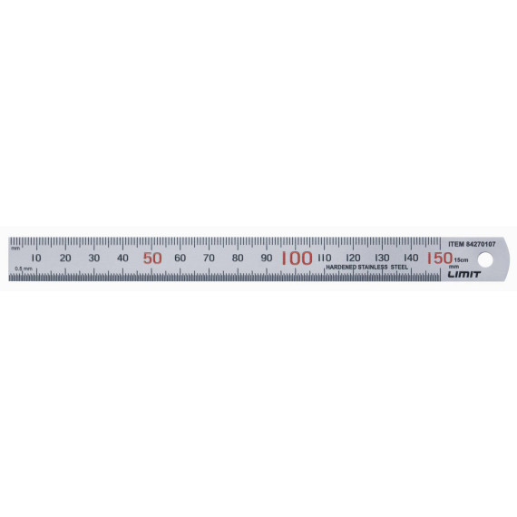 Stainless steel rule glare-free reading LIMIT