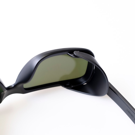 Sportliche SAFETOP Sonnenbrille abnehmbar, verspiegelt, BLAU PACIFIC