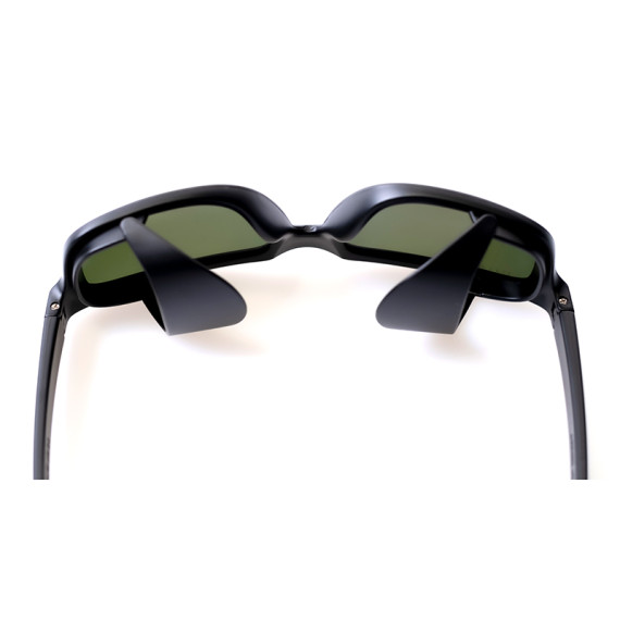 Sportliche SAFETOP Sonnenbrille abnehmbar, verspiegelt, BLAU PACIFIC