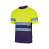 T-shirt technique bicolore haute visibilité VELILLA Série 305506