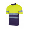 Two-tone high visibility technical t-shirt VELILLA Series 305506