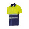 Hochsichtbare bicolor Kurzarmpoloshirt VELILLA Serie 305504