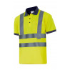 Two-tone high-visibility short-sleeved technical polo VELILLA Series 305502