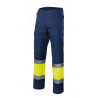 Pantalon bicolore à poches multiples haute visibilité avec plis VELILLA Série 303003