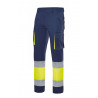 High visibility multi-pocket stretch pants with bellows pockets VELILLA Series 303002S