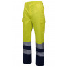 Bicolor Hochsichtbarkeitshose mit reflektierenden Streifen am Saum VELILLA Serie 303001