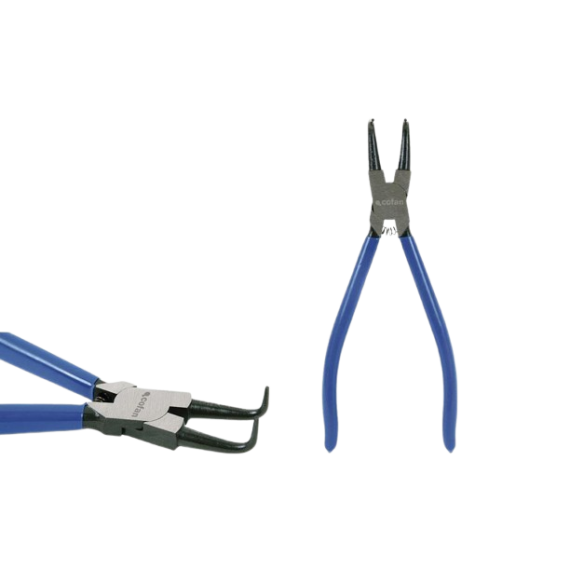 Alicates Seeger Interior curvo de acero 125, 175 y 225 mm COFAN