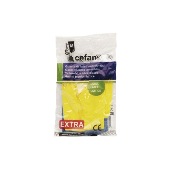 Luvas de cozinha reforçadas 100% de látex para detergentes, solventes e produtos químicos COFAN