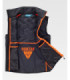 Chaleco acolchado combinado con tejido Workshell WF3026 WORKTEAM