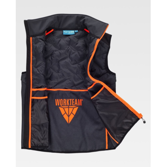 Gilet trapuntato combinato con workshell WorkTeam WF3026 Tessuto