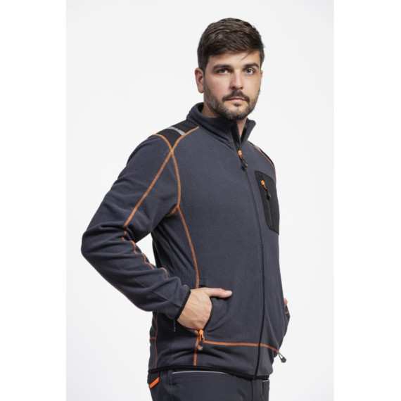 Polar avec fermeture à glissière et col de travail élevé WF3030