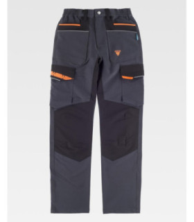 Pantalón elástico combinado WORKTEAM WF3050