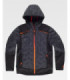 Jaqueta acolchoada de ultra-som e softshell com capuz. Workteam wf3020