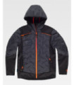 Ultraschall-gepolsterte Jacke und Softshell mit Kapuze. Workteam WF3020
