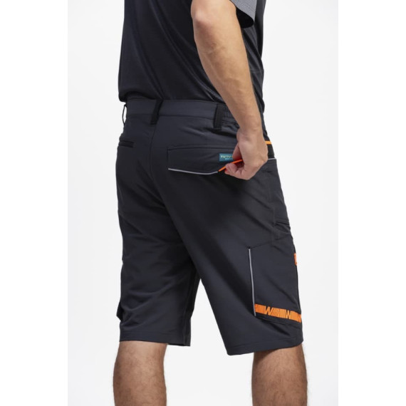 Elastic multibolsillo bermuda. Workteam WF3017