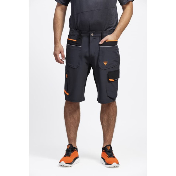 Elastische Multibolsillo Bermuda. Workteam WF3017