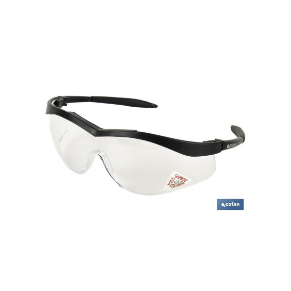 Lunettes de sécurité modèle Eyes 2000 avec protection UV UNE-EN 166F COFAN 11000023BL