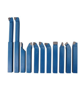Juego de cuchillas de torneado HM 10 mm 11 piezas OPTIMUM