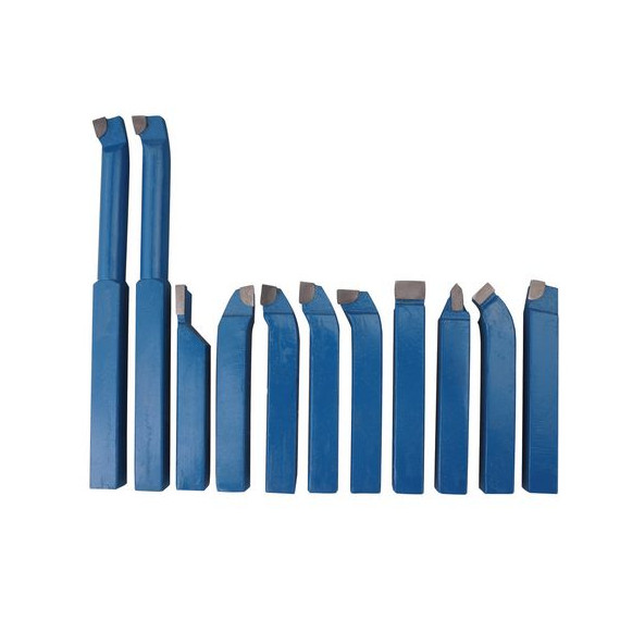 Jogo de lâminas de torneamento HM 10 mm 11 peças OPTIMUM