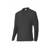 Long sleeve industrial polo with ribbed collar VELILLA Series 105503