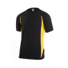 T-shirt técnico bicolor combinado com costados a contraste VELILLA Série 105501