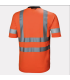 Camiseta de alta visibilidade flúor tecido elástico Addvis Tee Helly Hansen