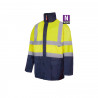 Parka 4 em 1 bicolor de alta visibilidade, impermeável e desmontável VELILLA Série 306003