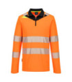 Polo DX4 à manches longues avec visibilité haute Zip Portwest DX419