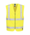 High Visibility Flame Retardant Zipper Vest Bizflame Portwest FR615