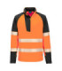 Zip Sweatshirt 1/4 PW3 High Visibility Portwest T172