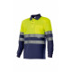 Polo Bicolor High Visibility Long Sleeve Series 175
