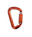 Aluminum trilock carabiner with triple closure 30 KN 80120T Safetop